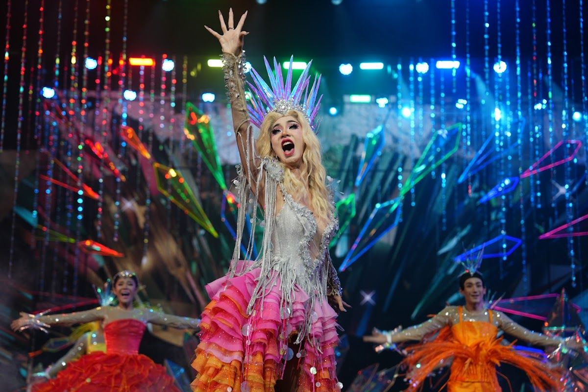 Elaborate costumes at Pattaya's famous Alcazar cabaret show