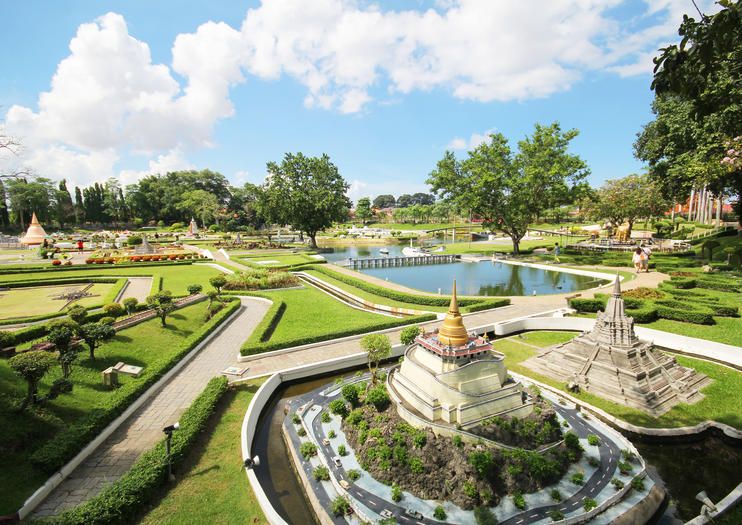 Miniature replica of Grand Palace Bangkok at Mini Siam Pattaya