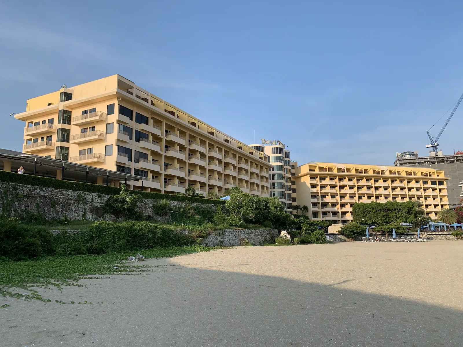 Dusit Thani Pattaya seen from the beach