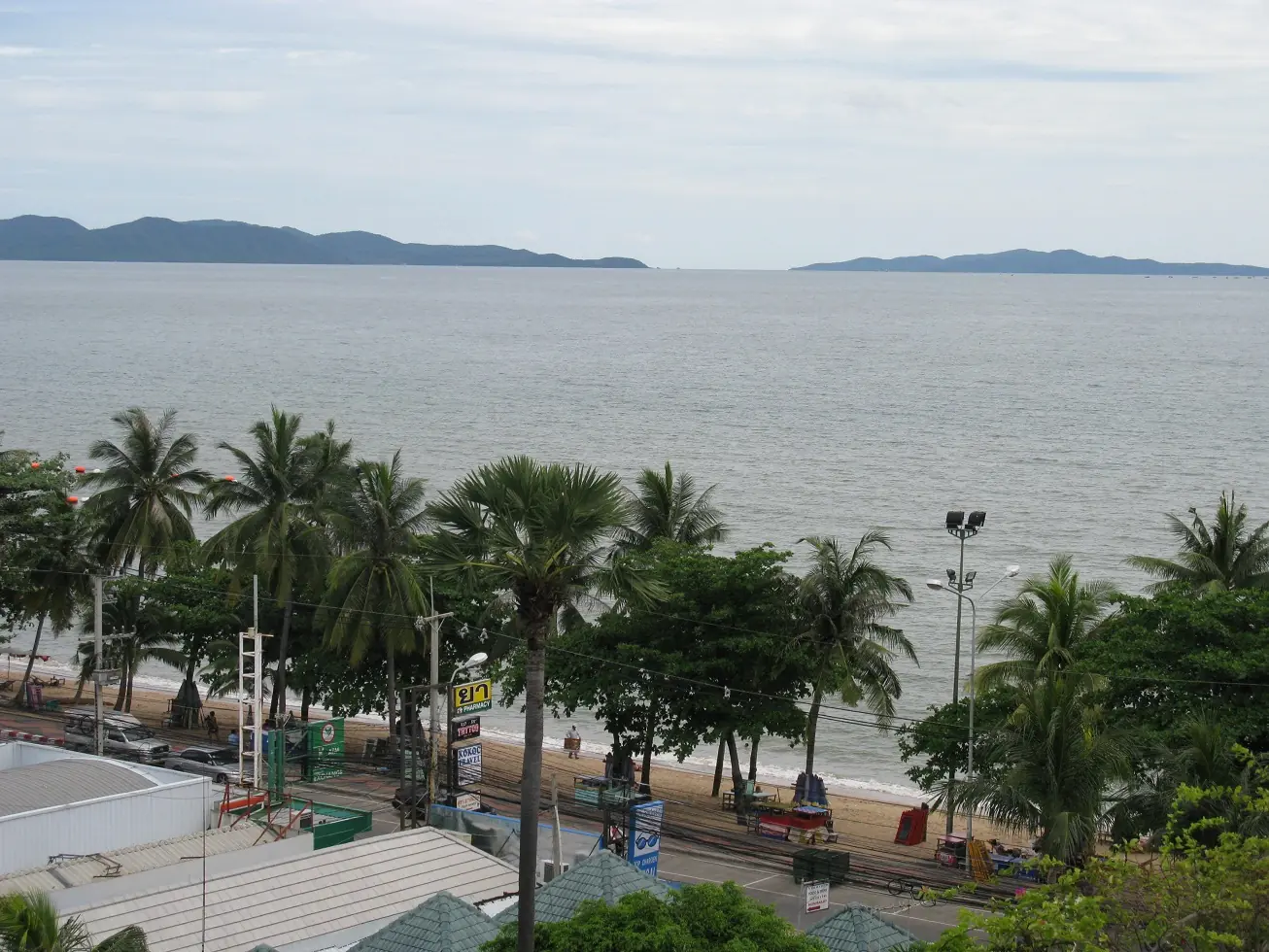 Chairs and umbrellas on Jomtien Beach