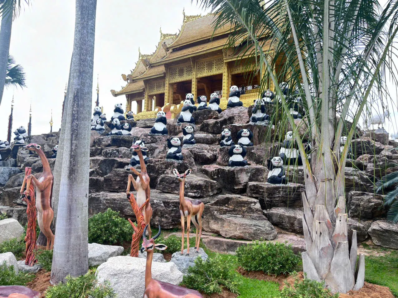 Formal gardens and lawns at Nong Nooch Tropical Garden