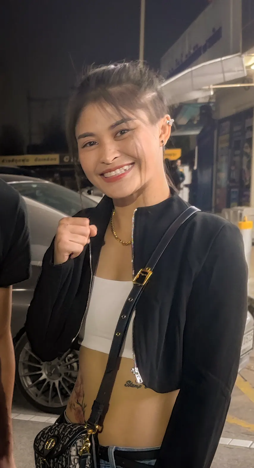 Stamp Fairtex at Lumpinee in Bangkok, January 2023