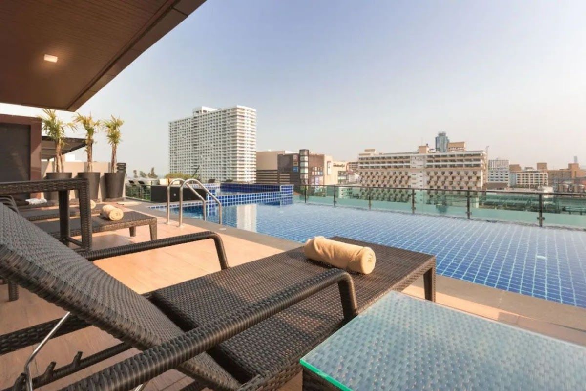 Acqua Hotel Pattaya room interior in Central Pattaya
