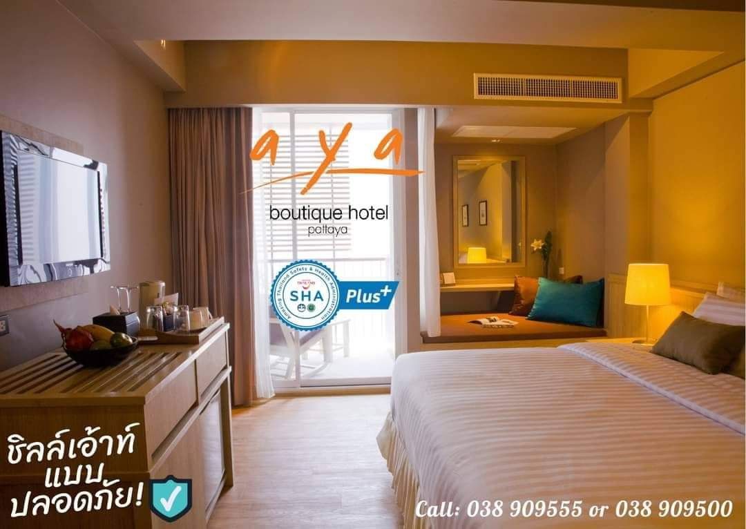 Aya Boutique Hotel Pattaya pool and grounds in Central Pattaya