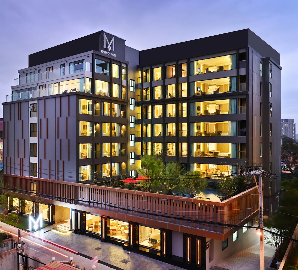 M Pattaya Hotel exterior in Central Pattaya
