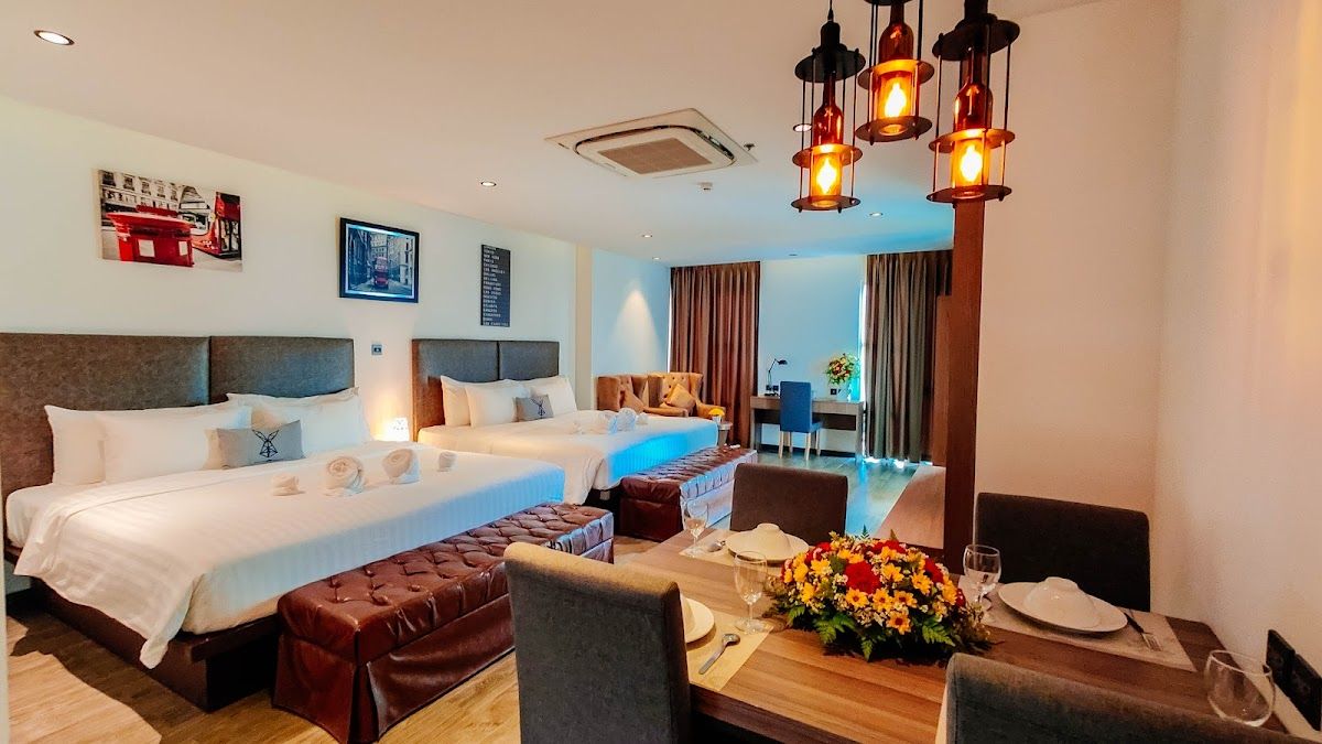 SureStay Plus by Best Western T Pattaya pool and grounds in Central Pattaya