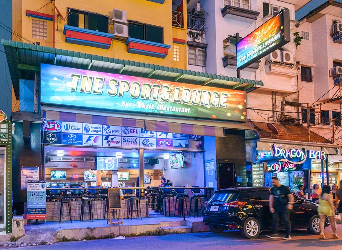 The Sports Lounge exterior in Central Pattaya