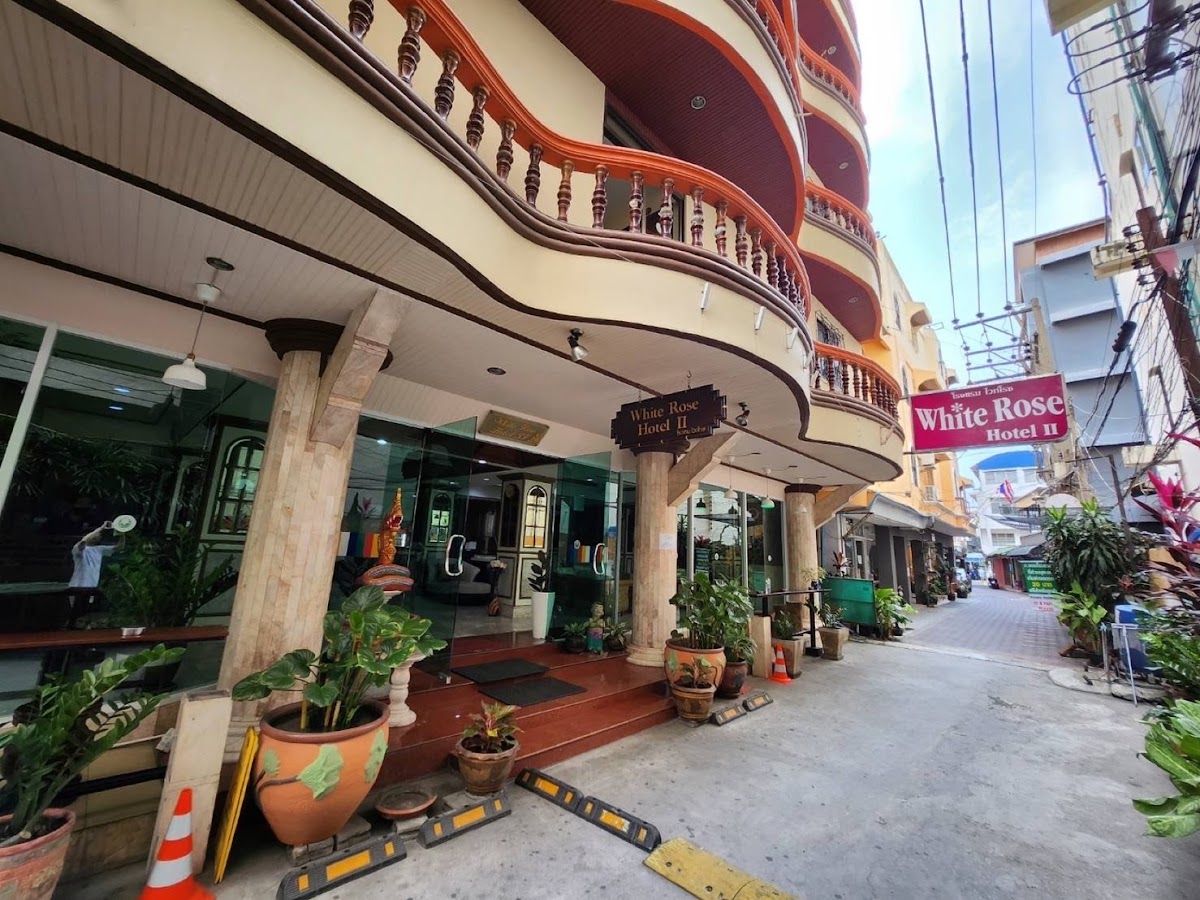 White Rose​ Hotel​ II​ exterior in Walking Street